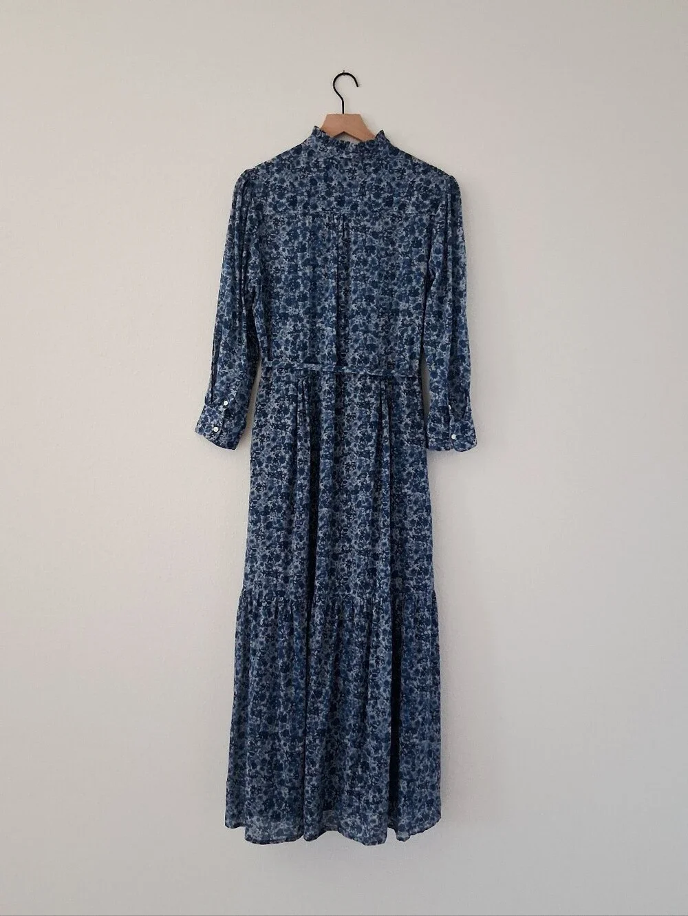 Trovata Birds Of Paradis Mamie Long Maxi Dress Indigo Floral - Picture 6 of 15